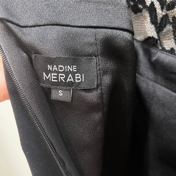 NADINE MERABI Black Lace Long Sleeve Dress - Picture 3 of 10